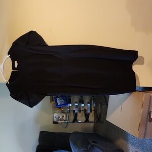 Black Calvin Klein dress.